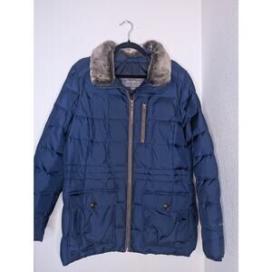 Eddie Bauer Yukon Classic Down Jacket Faux Fur Gorpcore XL